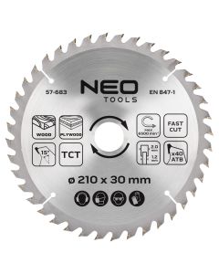 Tarcza do pilarki, widiowa, 210 x 30 mm, 40 zębów 57-683