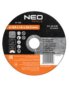 Tarcza tnąca do kamienia 125 x 1.6 x 22.2 mm, 41 C 46-R-BF 57-722