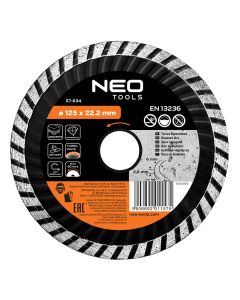 Tarcza diamentowa 125 x 22.2 mm, turbo wave 57-634