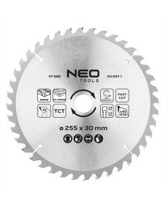 Tarcza do pilarki, widiowa, 255 x 30 mm, 40 zębów 57-686