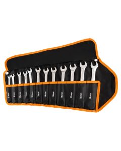 Zestaw kluczy płasko oczkowych z grzechotką, 12 szt., 8 - 19 mm, SATYNA 09-992