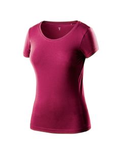 T-shirt damski bordowy 80-611