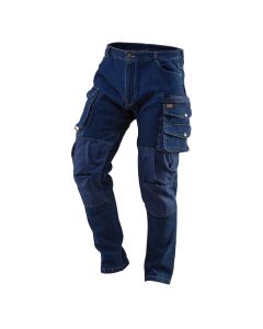 Spodnie robocze DENIM, wzmocnienia na kolanach 81-228