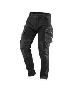 Spodnie robocze DENIM, czarne 81-236