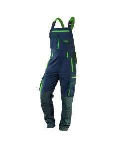 Ogrodniczki robocze PREMIUM, 62% bawełna, 35% poliester, 3% elastan 81-246