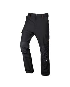 Spodnie robocze Mix&Match, 4 way stretch, czarno-pomarańczowe 81-295-2