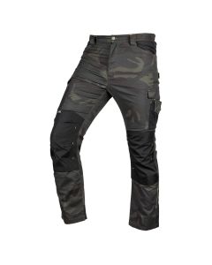Spodnie robocze Mix&Match, Canvas, wzmocnienia z Cordury, zielone moro 81-350-1