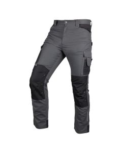Spodnie robocze Mix&Match, Canvas, wzmocnienia z Cordury, szaro-czarne 81-350-2