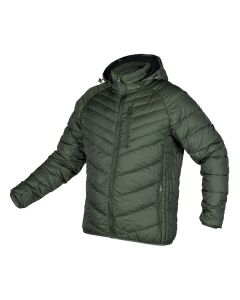 Kurtka Mix&Match, pikowana, puchowa, lekka, oliwkowo-czarna 81-576-2