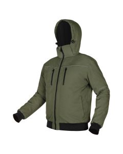 Kurtka ocieplana z kapturem OUTDOOR, zielona 81-579