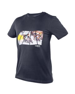 T-shirt z nadrukiem, motor 81-681