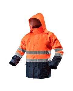 Kurtka robocza ostrzegawcza wodoodporna, pomarańczowa 81-721