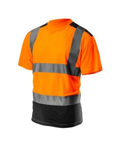 T-shirt ostrzegawczy, ciemny dół, pomarańczowy 81-731