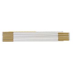 Miara składana drewniana 2 m, biało-żółta 74-020