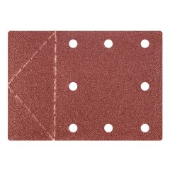 Papier ścierny 115 x 160 mm, otwory, perforacja do odrywania, rzep. K80, 3 szt. 55H816