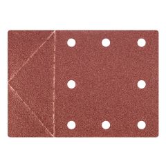 Papier ścierny 115 x 160 mm, otwory, perforacja do odrywania, rzep. K100, 3 szt. 55H818