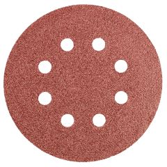 Krążki ścierne 125 mm, K60, 5 szt., z 8 otworami 55H940