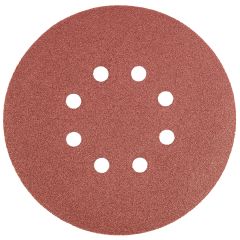 Krążki ścierne 150 mm, K120, 5 szt., z 8 otworami 55H949