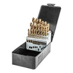 Wiertła do metalu HSS-TiN 1.0-13.0 mm, zestaw 25 szt. 57H200