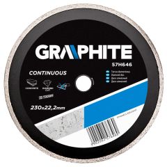 Tarcza diamentowa 230 x 22.2 mm, pełna 57H646