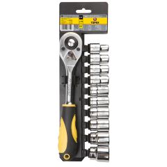 Klucze nasadowe 1/2", zestaw 11 szt. 38D652