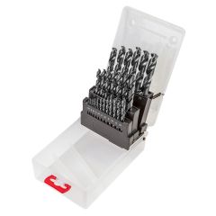 Wiertła do metalu HSS-G, 1.0-13.0 mm, zestaw 25 szt. 60H814