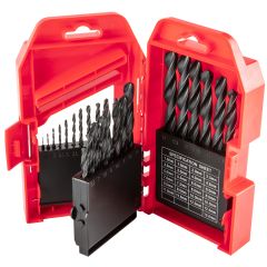 Wiertła do metalu HSS, 1.0-13.0 mm, zestaw 25 szt. 60H725