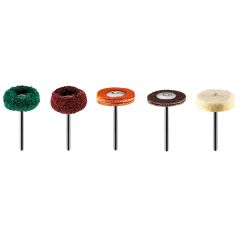 Akcesoria do miniszlifierki, szczotki polerskie, filce, zestaw 12 szt. 55H080