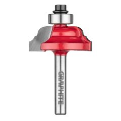 Frez kształtowy z łożyskiem, ozdobny, HM, 31.7 x 12.7 mm, trzpień 6 mm 56H230