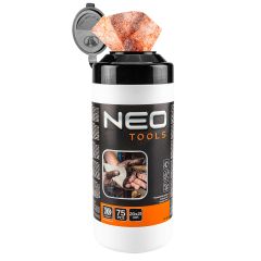 Chusteczki ze ścierniwem do mycia rąk oraz czyszczenia powierzchni i narzędzi, słoik 75 szt., 20x21 10-408