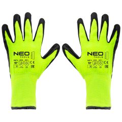 Rękawice robocze ocieplane, nylon powlekany lateksem, 4142X, rozmiar 10 97-613-10