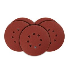 Krążki ścierne 150 mm, K120, 5 szt., z 8 otworami, 65mm 54H020