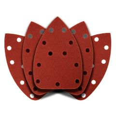 Papier ścierny na rzep delta 140 x 140 x 80 mm, K120, 5 szt., z otworami 54H013