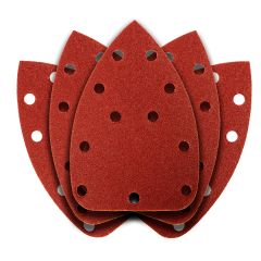 Papier ścierny na rzep delta 140 x 140 x 80 mm, K100, 5 szt., z otworami 54H012