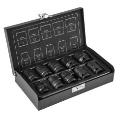 Nasadki udarowe 1/2", 10-24 mm, zestaw 10 szt. 12-101