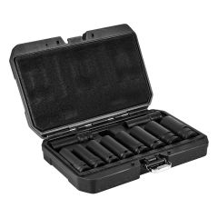 Nasadki udarowe 1/2", 10-24 mm, zestaw 10 szt., CrMo 12-107