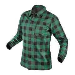 Koszula flanelowa, zielona, rozmiar XL 81-546-XL=X1