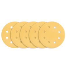 Papier ścierny na rzep 180 mm, K120, 5 szt., z 8 otworami do szlifierki 59G263 54H023
