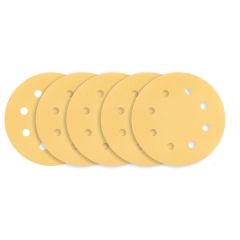 Papier ścierny na rzep 180 mm, K180, 5 szt., z 8 otworami do szlifierki 59G263 54H024