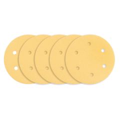 Papier ścierny na rzep 225 mm, K80, 5 szt., z 6 otworami do szlifierki 59G264, 59G265 54H029