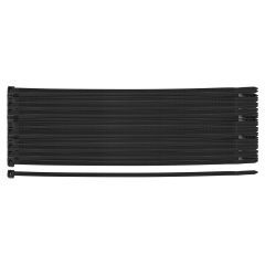 Opaski zaciskowe EXTREME 4.8 x 200 mm, czarne, 100 szt. 01-633