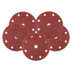 Krążki ścierne 150 mm, P240, 5 szt., z 9 otworami do 04-721 08-996