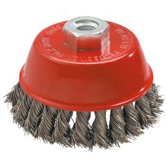 Szczotka druciana doczołowa 65 mm x M14, INOX 57H581