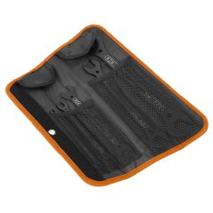 Klucze płaskie dwustronne supercienkie, 4 w 1, 6 - 27 mm (20 rozmiarów), zestaw 5 szt. 09-270