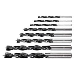 Zestaw wierteł do drewna: 3, 4, 5, 6, 7, 8, 9, 10 mm, 8 szt. 54T575