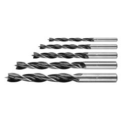 Zestaw wierteł do drewna: 4, 5, 6, 8, 10 mm, 5 szt. 54T574