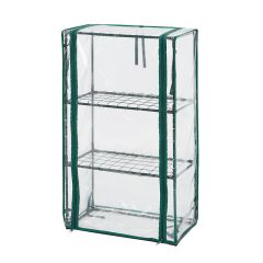 Szklarnia 46 x 24 x 80 cm, folia PVC, metalowa konstrukcja 15-910