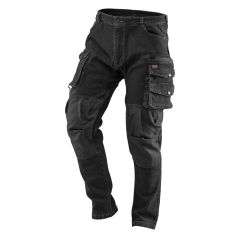 Spodnie robocze DENIM, czarne 81-236