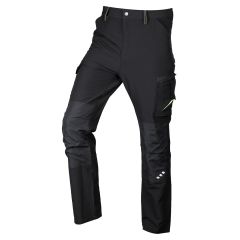 Spodnie robocze Mix&Match, 4 way stretch, czarno-zielone 81-295-1