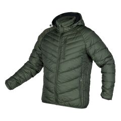 Kurtka Mix&Match, pikowana, puchowa, lekka, oliwkowo-czarna 81-576-2